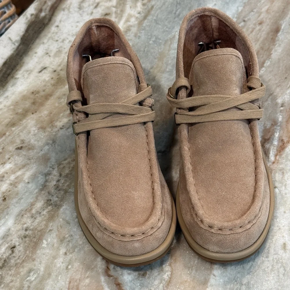 Kids LUCKY BRAND Scarlit Mocassin Suede Boot- Size 5
